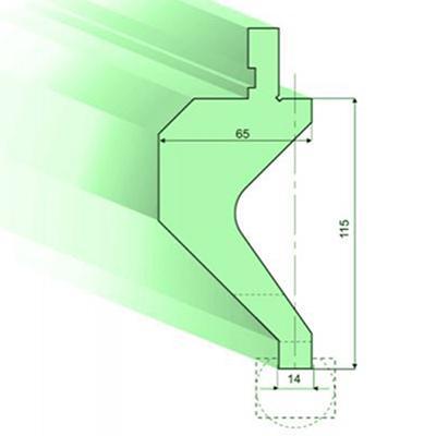 Punzones de radio con soporte R 7mm-50mm
