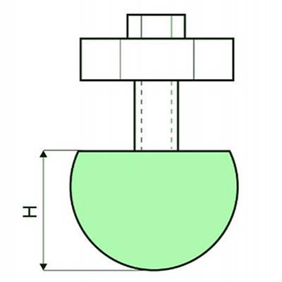 Punzones de radio con soporte R 7mm-50mm