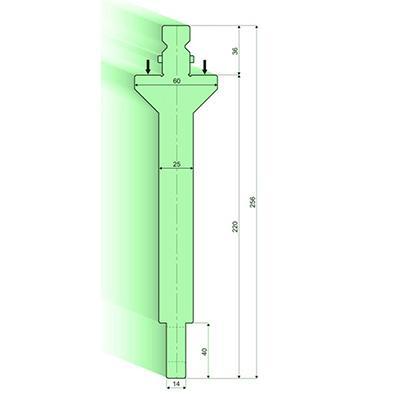 Punzones de radio con soporte R 7-50