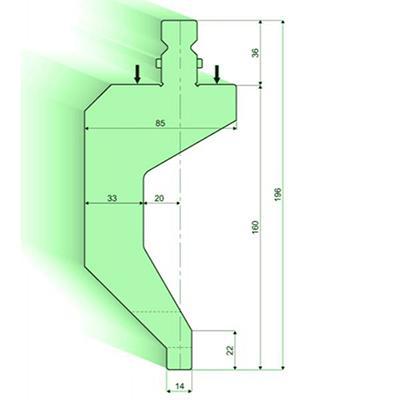 Punzones de radio con soporte R 7-50