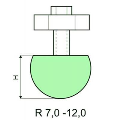 Punzones de radio con soporte R 7-50