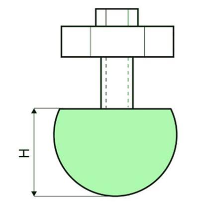Punzones de radio con soporte R 7-50