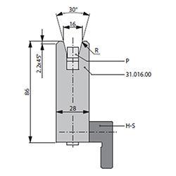 Matrices 30°, H=86mm