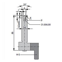 Matrices 20°, H=86mm