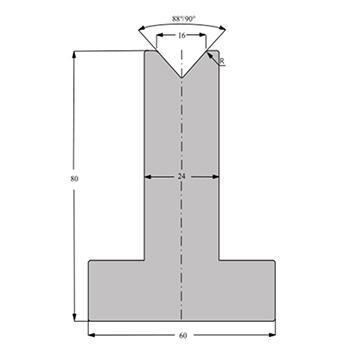 Matrices 88/90°, H=80mm