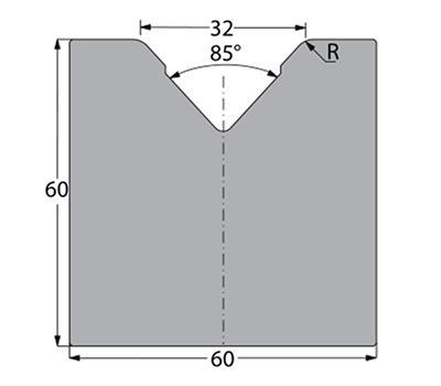 Matrices 85°, H=80mm