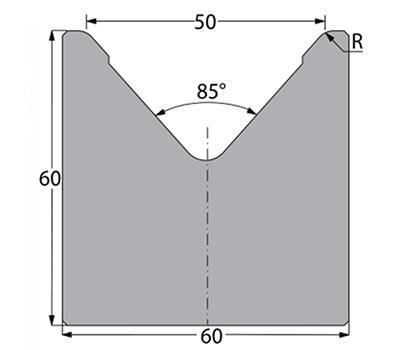 Matrices 85°, H=80mm
